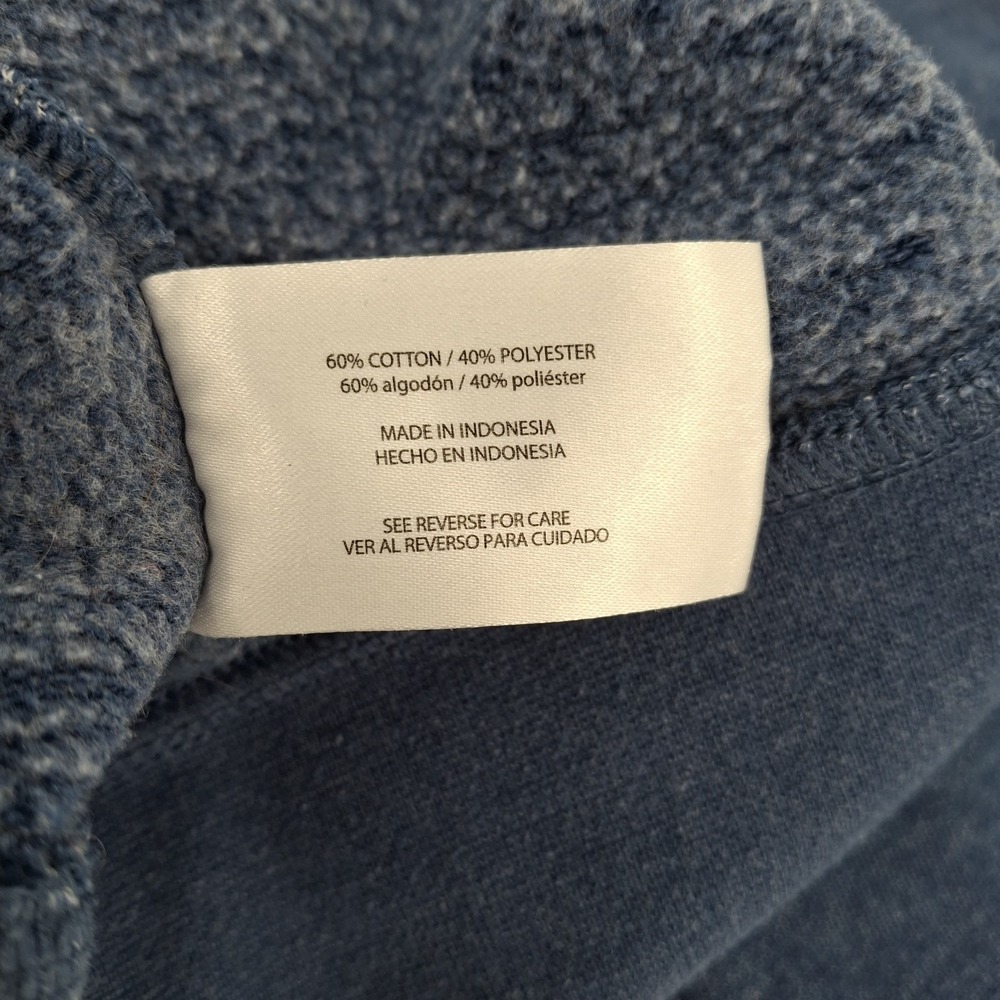 Orvis Sweater Men's Size XX Large Blue Zipper Pullover with a Snap - Picture 7 of 12